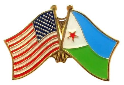 Djibouti friendship flag pin