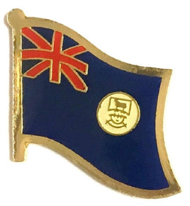 Falkland Island World Flag Lapel Pin - Single
