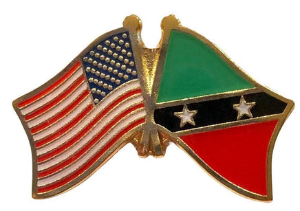 Saint Kitts and Nevis double lapel pin