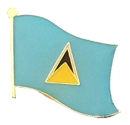 Saint Lucia single flag pins