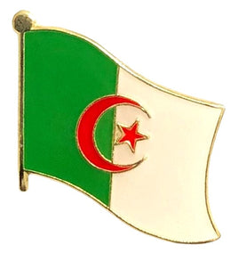 Algeria World Flag Lapel Pin  - Single