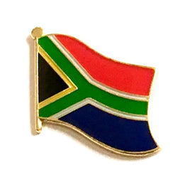 South Africa World Flag Lapel Pin  - Single