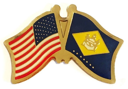 Delaware Flag Lapel Pin - Double