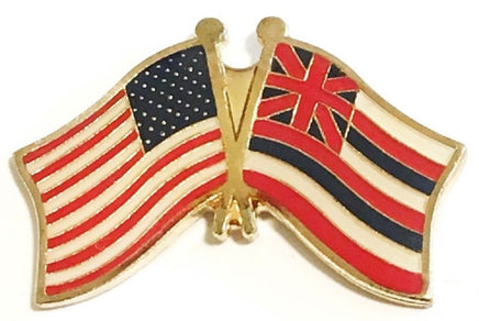 Hawaii Flag Lapel Pin - Double