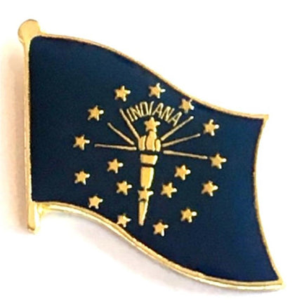 Indiana Flag Lapel Pin - Single