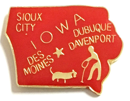 Iowa Map Pin