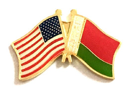 Belarus World Flag Lapel Pin  - Double