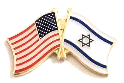 Israel World Flag Lapel Pin  - Double