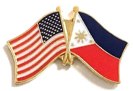 Philippines World Flag Lapel Pin - Double