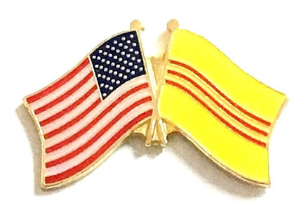 South Vietnam World Flag Lapel Pin  - Double