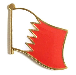 Bahrain World Flag Lapel Pin  - Single