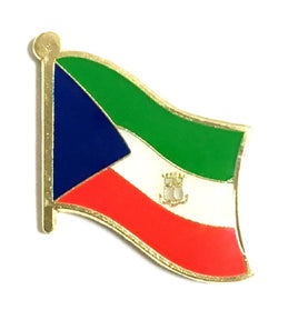 Equatorial Guinea World Flag Lapel Pin  - Single
