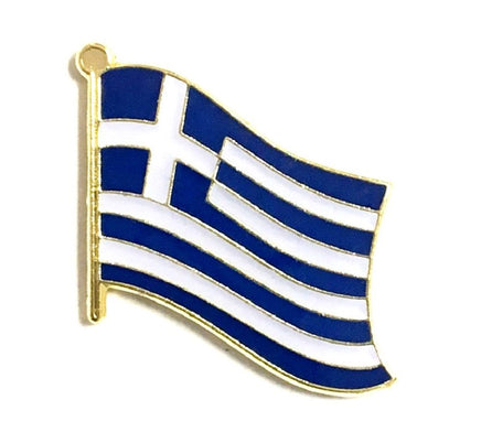 Greece World Flag Lapel Pin  - Single