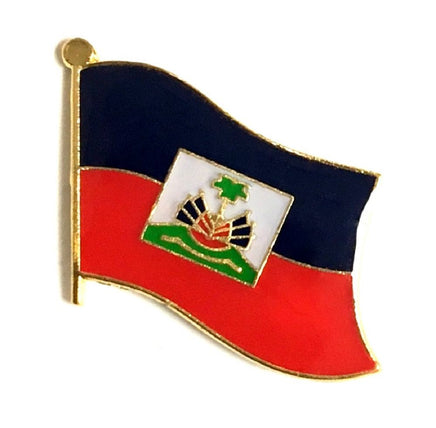 Haiti World Flag Lapel Pin - Single
