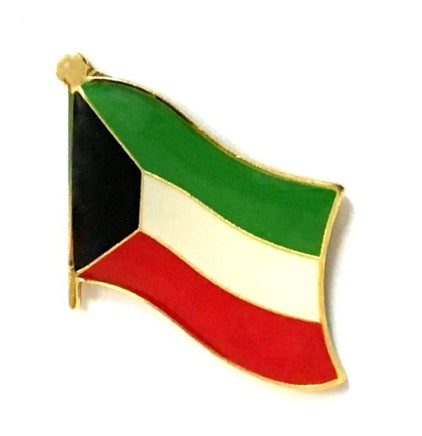 Kuwait World Flag Lapel Pin - Single