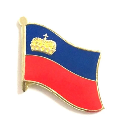 Liechtenstein World Flag Lapel Pin - Single