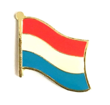 Luxembourg World Flag Lapel Pin - Single