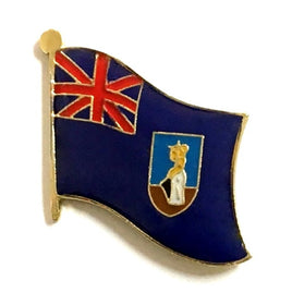 Montserrat World Flag Lapel Pin  - Single