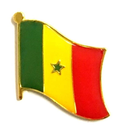 Senegal World Flag Lapel Pin  - Single