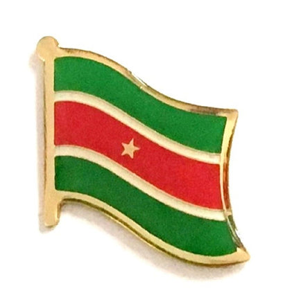 Suriname World Flag Lapel Pin - Single
