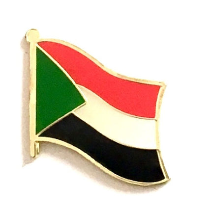 Sudan World Flag Lapel Pin - Single