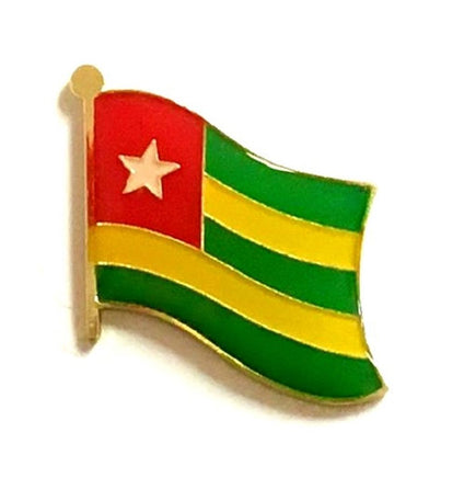 Togo World Flag Lapel Pin - Single