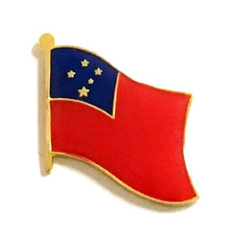 Western Samoa World Flag Lapel Pin  - Single