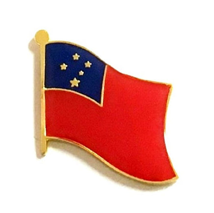 Western Samoa World Flag Lapel Pin - Single