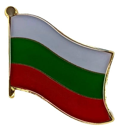 Bulgaria World Flag Lapel Pin  - Single