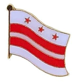 Washington DC Flag Lapel Pin - Single