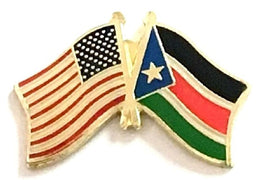South Sudan World Flag Lapel Pin - Double
