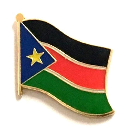 South Sudan World Flag Lapel Pin - Single