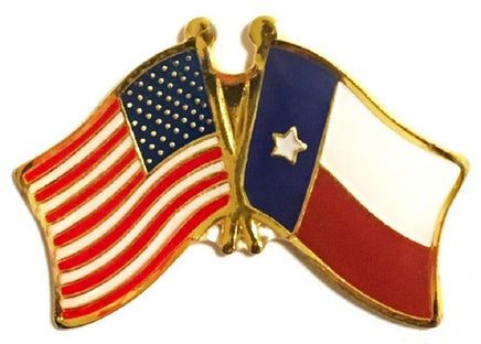 Texas Flag Lapel Pin - Double