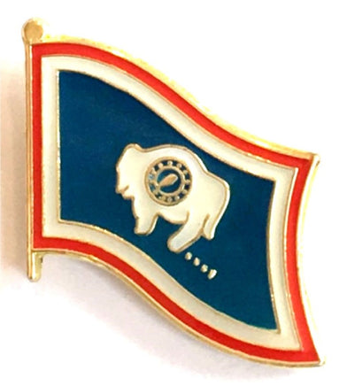Wyoming Flag Lapel Pin - Single