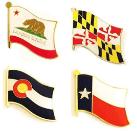 State Flag Single Lapel Pins