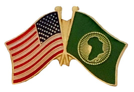 African Union and USA double pin