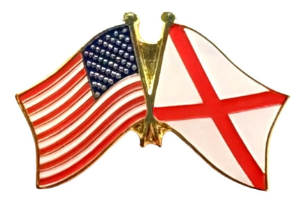Alabama Flag Double Pin