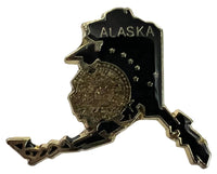 State Map Pins - Flag Background