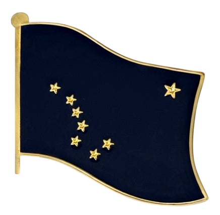 an Alaska state flag pin