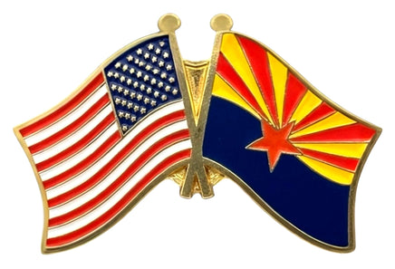 Arizona Double Flag Pin