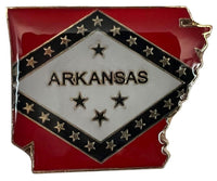 State Map Pins - Flag Background