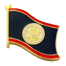 Belize World Flag Lapel Pin  - Single