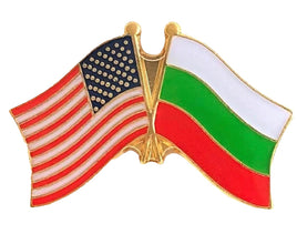 Bulgaria World Flag Lapel Pin  - Double