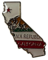State Map Pins - Flag Background