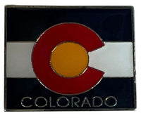 State Map Pins - Flag Background