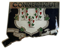 State Map Pins - Flag Background