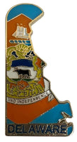 State Map Pins - Flag Background