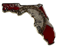 State Map Pins - Flag Background