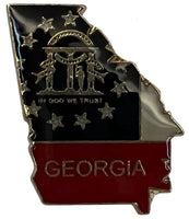 State Map Pins - Flag Background