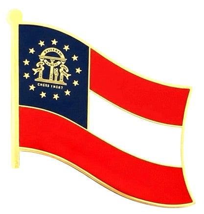 a Georgia state flag pin